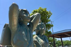 ブロンズオブジェ 工藤新一＆毛利蘭