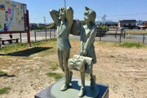 ブロンズオブジェ 工藤新一＆毛利蘭