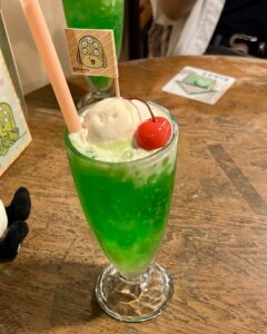 鬼太郎茶屋 百目ロンクリームソーダ