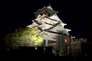 大阪城ライトアップ