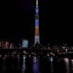 スカイツリー コナンライティング 隅田川
