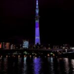 スカイツリー コナンライティング 隅田川