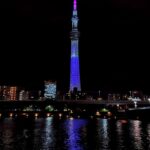 スカイツリー コナンライティング 隅田川