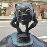 妖怪ブロンズ像 小豆洗い