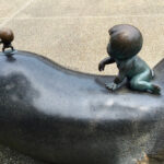 妖怪ブロンズ像 鬼太郎（赤ん坊）とお父さん